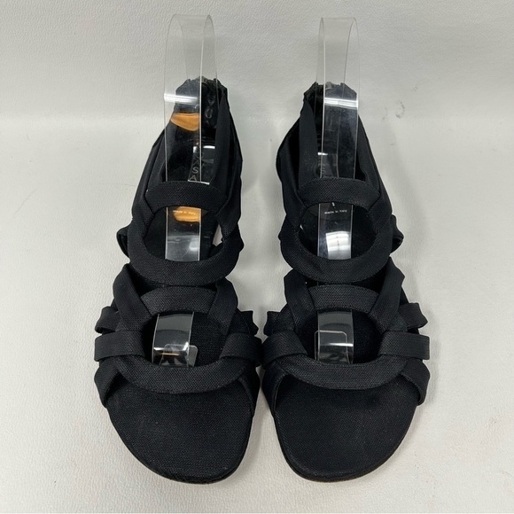 Casadei Black Strappy Open toe flats, Women’s Size 7.5 - Picture 5 of 13